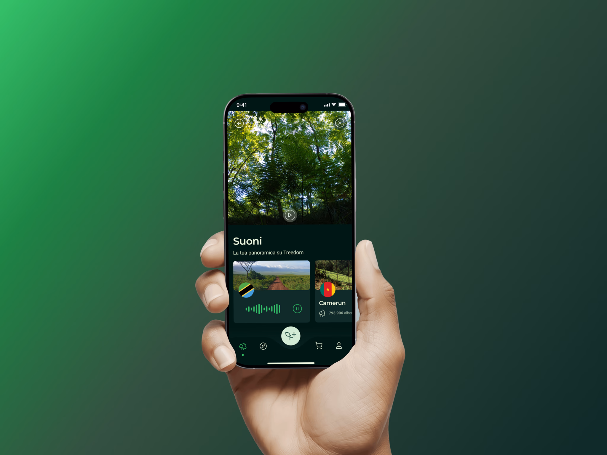 Make Your Forest Play — interfaccia suoni